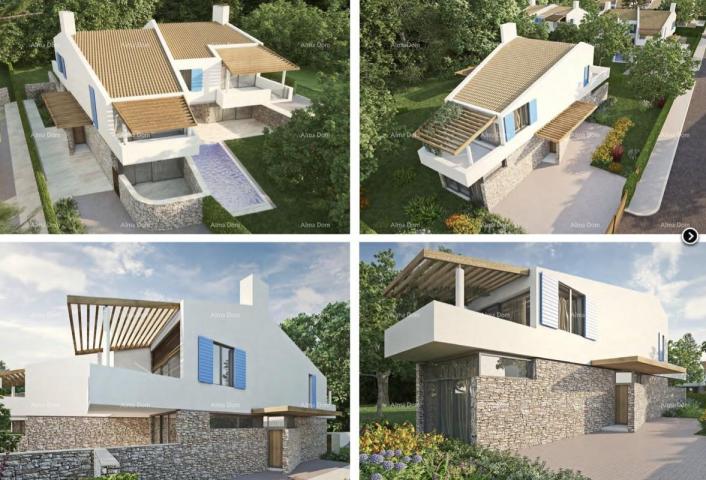 House Resort with Family Stone Villas near Labin