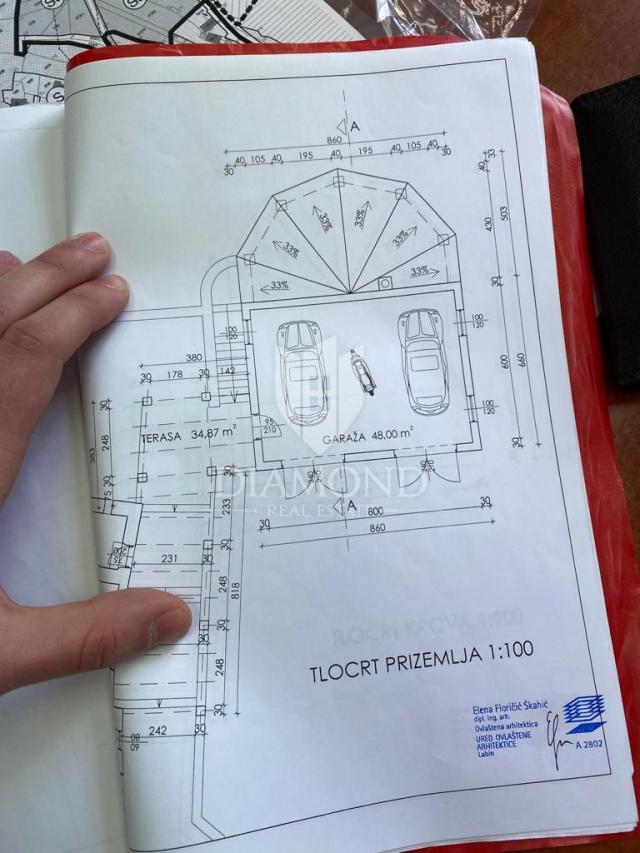 Labin, okolica, prekrasna autohtona kuća za odmor