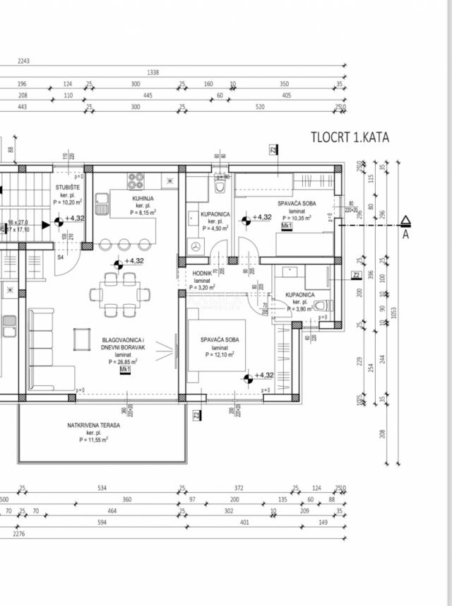 Zadar, Privlaka apartman novogradnja 70 m od mora