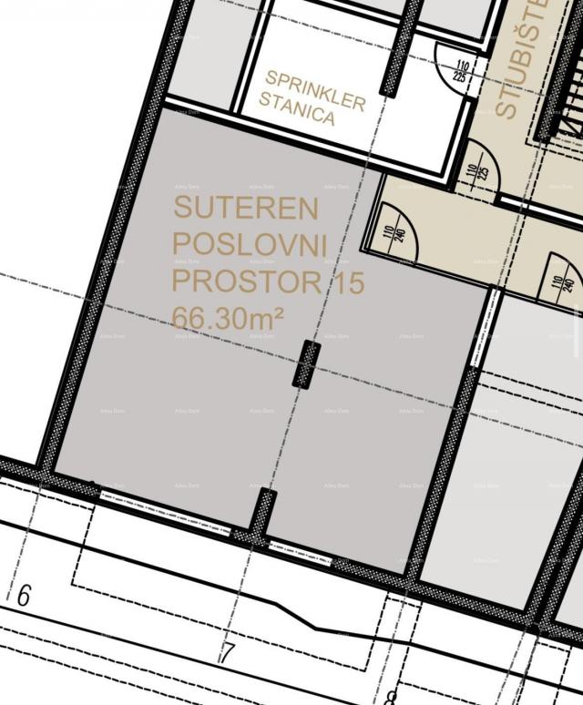 Poslovni prostor Prodaja poslovnog prostora u novom poslovno - stambenom projektu, Poreč PP15