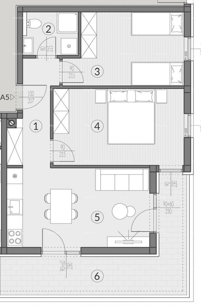 Wohnung Wohnungen zum Verkauf in einem neuen modernen Projekt, Pula, A5