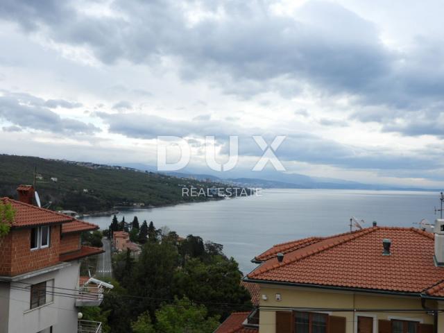 VOLOSKO, OPATIJA- stan 103m2 prizemlje s panoramskim pogledom na more + okoliš 