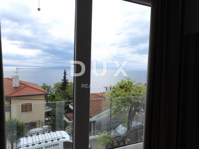 VOLOSKO, OPATIJA- stan 103m2 prizemlje s panoramskim pogledom na more + okoliš 