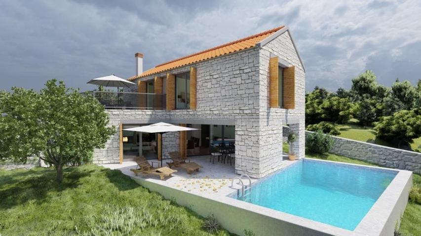 ZADAR, NOVIGRAD - High-quality stone house 150 m from the sea