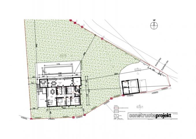 ISTRA MARČANA Građevinsko zemljište sa projektom vile sa bazenom