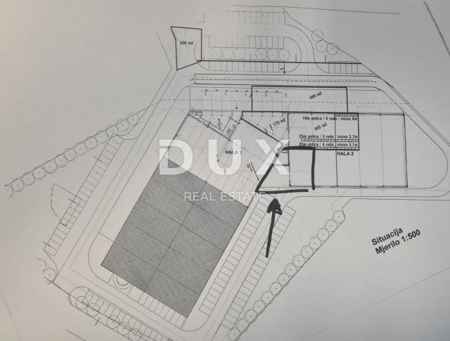 VIŠKOVO, MARINIĆI- poslovno skladišni prostor 180m2 + vanjski prostor 180m2