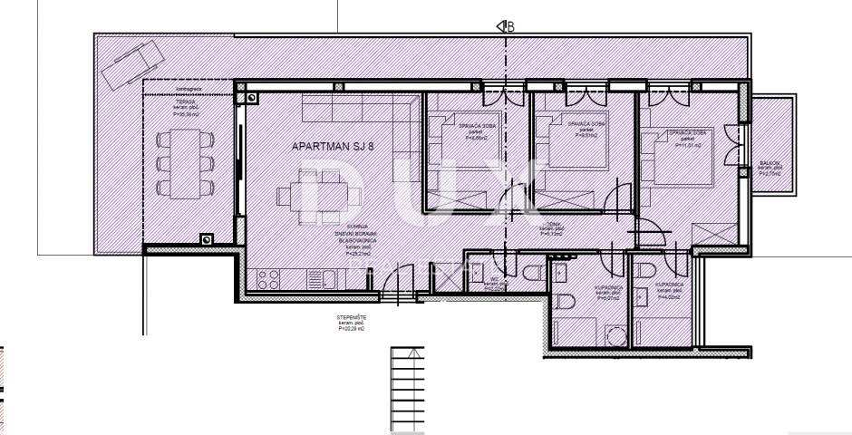 Wohnung Vodice, 85,99m2