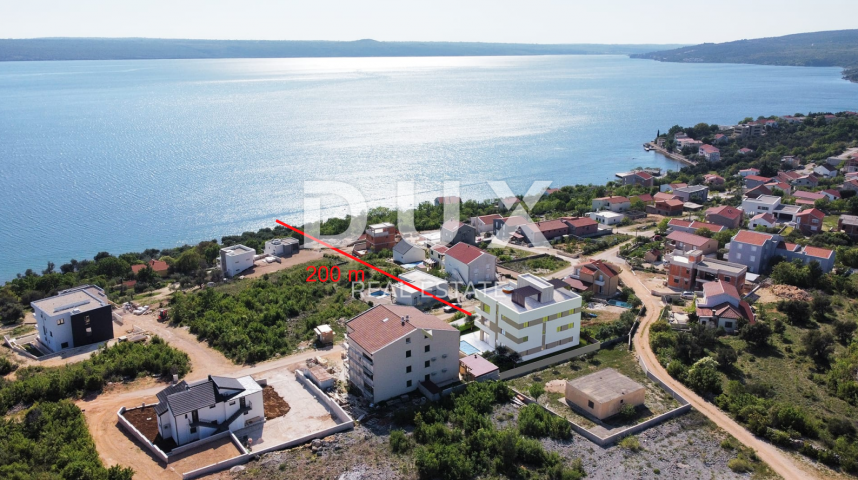  ZADAR, MASLENICA - Vrhunski penthouse sa spektakularnim pogledom na more! 200 metara od mora! Novog