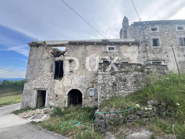 ISTRA, LABIN (OKOLICA) - Dvije kamene kuće s pogledom na prirodu