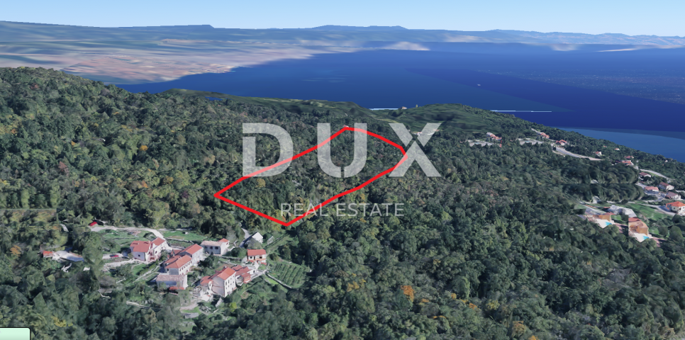 OPATIJA, VEPRINAC - building plot 1200m2 with sea view for family house/ villa/ apartments/ house fo