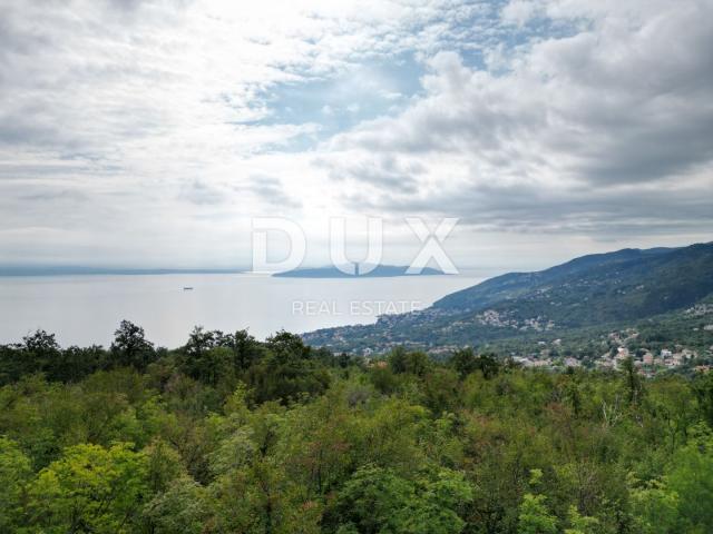 OPATIJA, VEPRINAC - building plot 1200m2 with sea view for family house/ villa/ apartments/ house fo