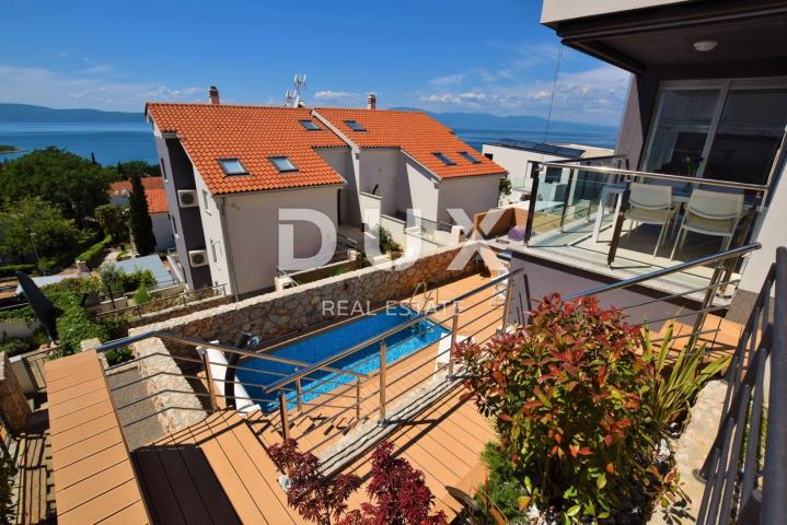 OTOK KRK, NJIVICE - 2S+DB apartman s bazenom i pogledom na more