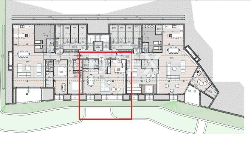 OPATIJA, CENTAR - stan prizemlje 58m2 s pogledom na more- K1 