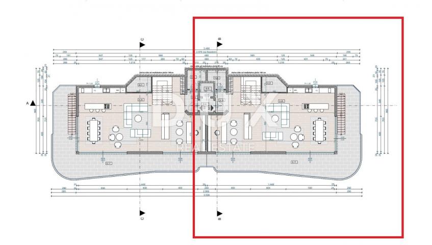 OPATIJA, CENTAR- dvoetažni penthouse 433m2 s panoramskim pogledom na more i krovnom terasom S2