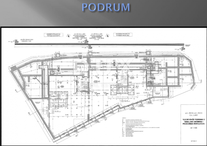 OPATIJA, JUŠIĆI - land 1330m2 with the construction of a building of 1250m2 with sea view started