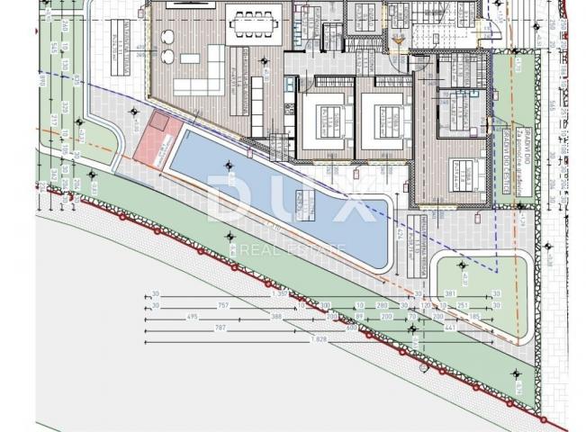 OPATIJA, LOVRAN - stan u luksuznoj novogradnji, 300 m od mora, bazen, garaža 