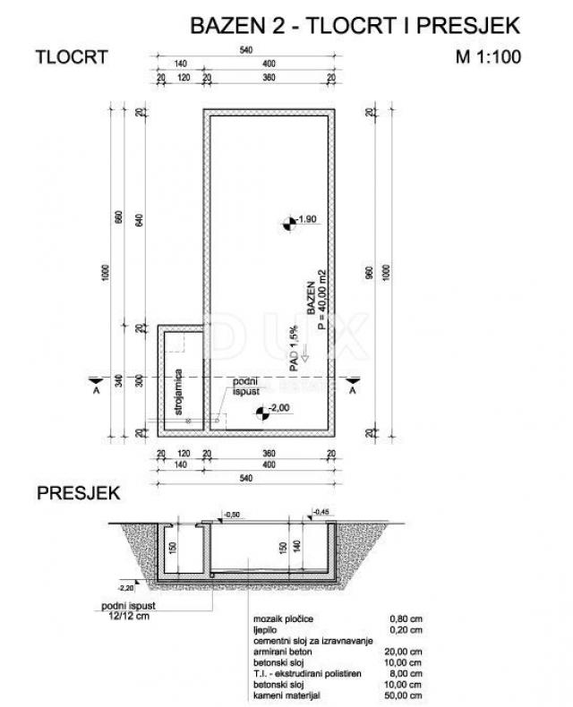 INSEL KRK, BRZAC - Moderne Doppelhaushälfte mit Pool 40 m2