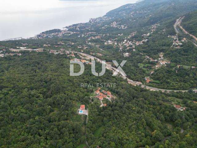 OPATIJA, VEPRINAC- zemljište 6700m2 s prekrasnim pogledom na more za planinarski dom, sportsko - rek