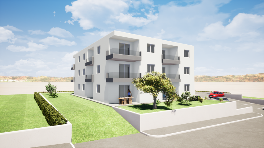 ISTRIA, UMAG - Apartment with a garden in a new building 200m from the sea