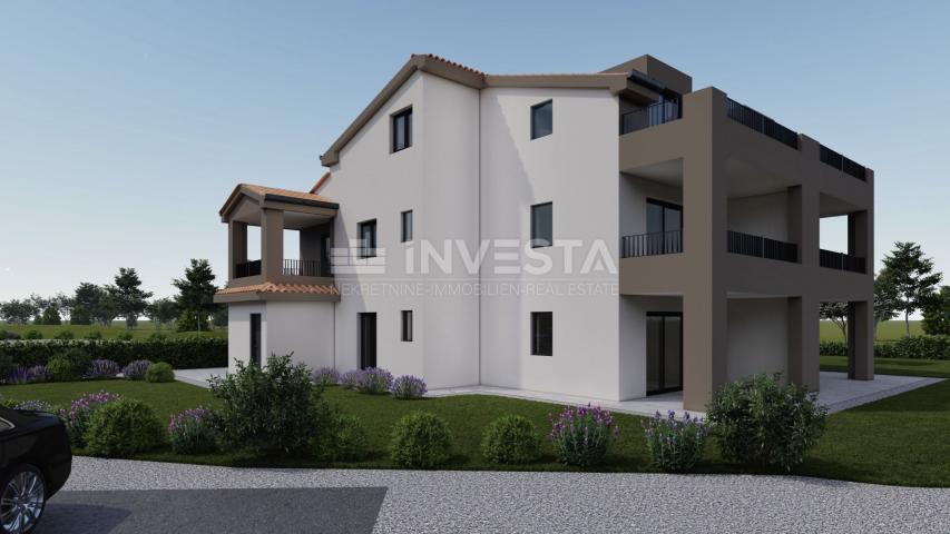 Poreč okolica - stan E 110 m2 u potkrovlju, novogradnja