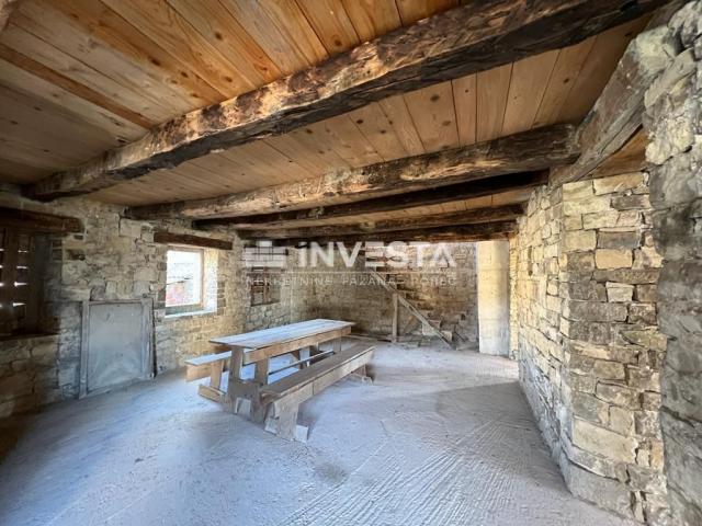 Motovun area, unique Istrian stone house with a wonderful view