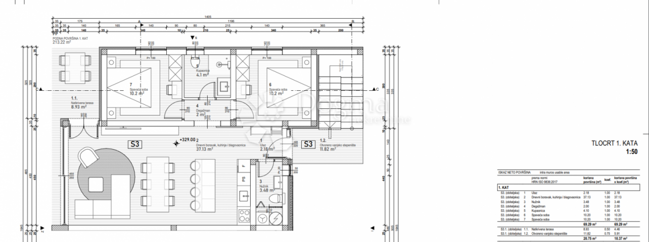 Wohnung Poreč, 107,76m2