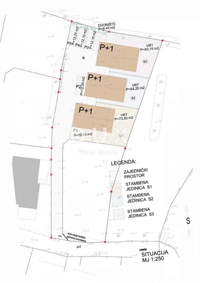 ŠIBENIK, BRODARICA - Predivna triplex kuća s dvorištem na mirnoj lokaciji S2