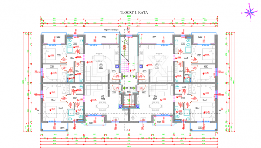 ISTRA, TAR - Dvosobni stan 70, 37m2, novogradnja, 1. KAT