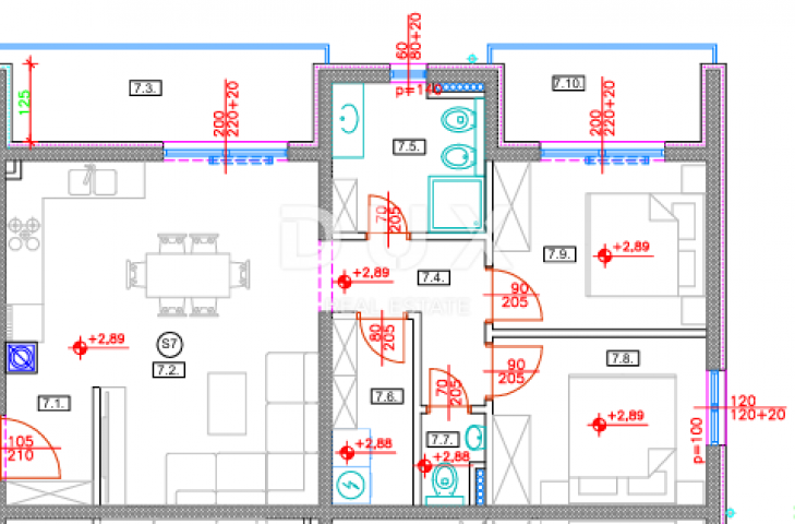 ISTRA, TAR - Dvosobni stan 70, 37m2, novogradnja, 1. KAT