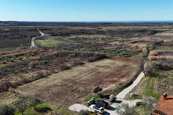 Istra, Buje - građevinsko zemljište B, 1036 m2 na odličnoj lokaciji