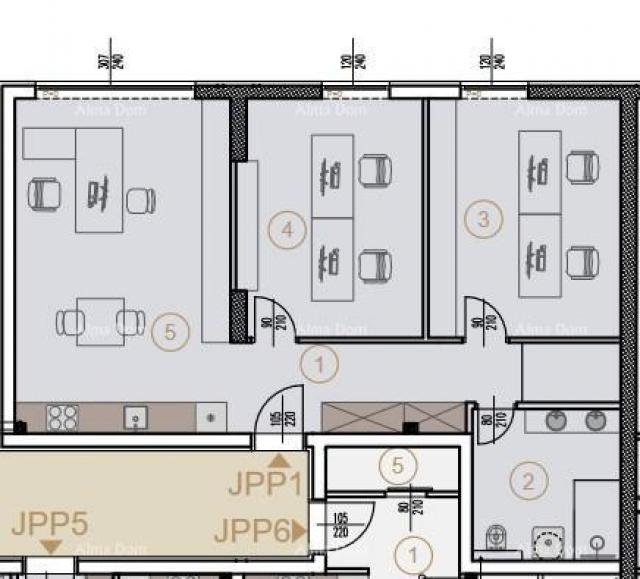 Poslovni prostor Prodaja poslovnog prostora u novom poslovno - stambenom projektu, JPP1, Poreč