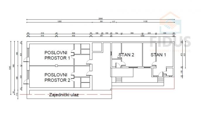 Poslovno - stambeni prostor - širi centar Osijeka