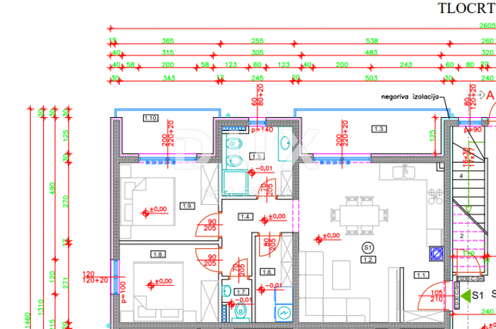 ISTRIA, TAR - Two-room apartment on the ground floor, 70.37m2, new building