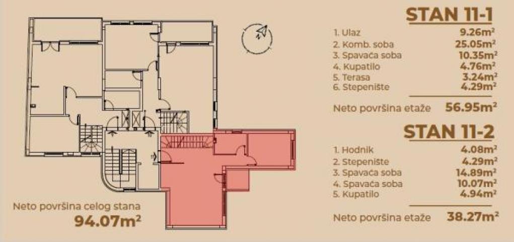 Duplex u novogradnji sa PDV-om na odličnoj lokaciji u centru u zgradi sa Sm ID#4108