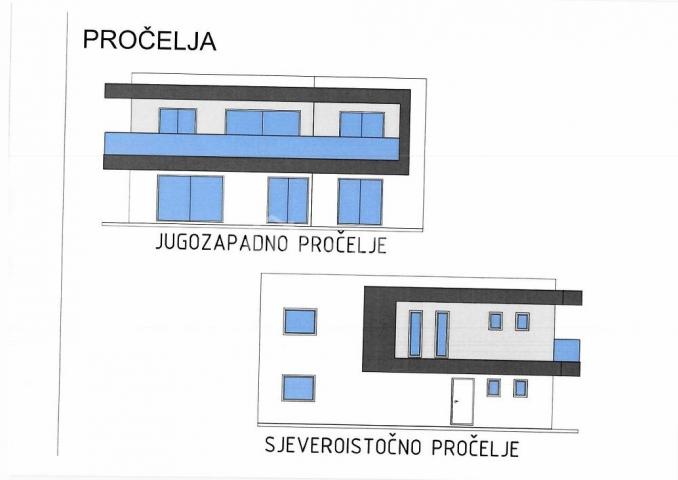 Građevinsko zemljište 400 m2 s idejnim projektom. 