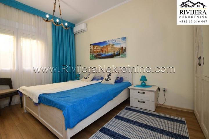 Three-bedroom luxurious apartment with its own courtyard in Djenovici