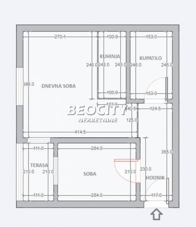 Novi Beograd, Ledine, Valtrovićeva , 1. 5, 32m2, 95000EUR