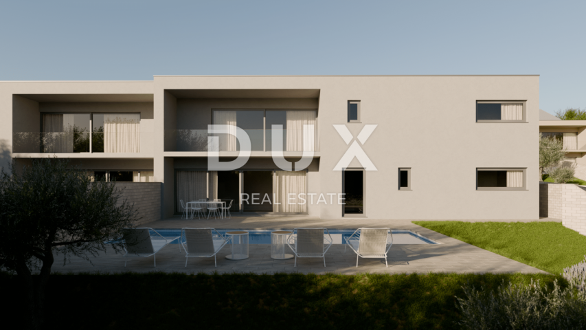 KRK ISLAND, BRZAC - Modernly designed semi-detached house with swimming pool 40m2