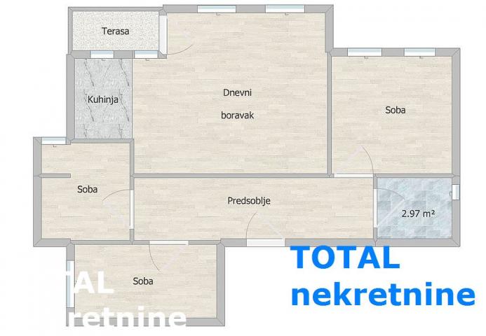 3. 5 Troiposoban stan NOVI SAD, 118450€