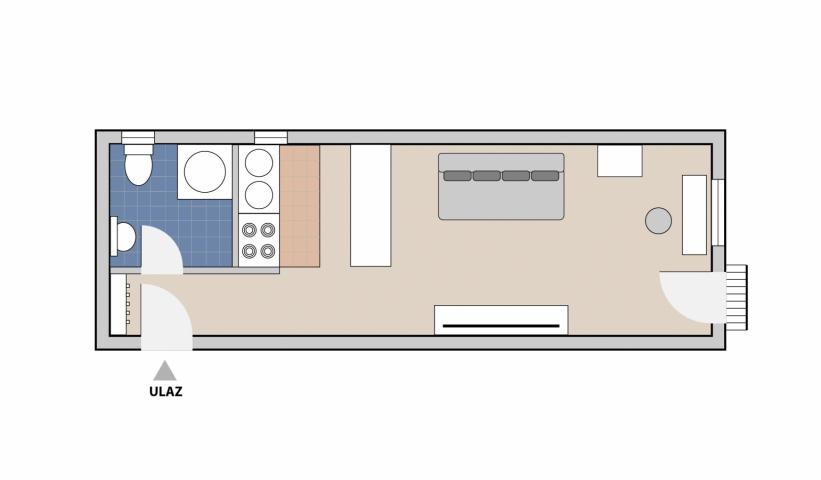 Garsonjera 27m², 59. 000, vlasnik