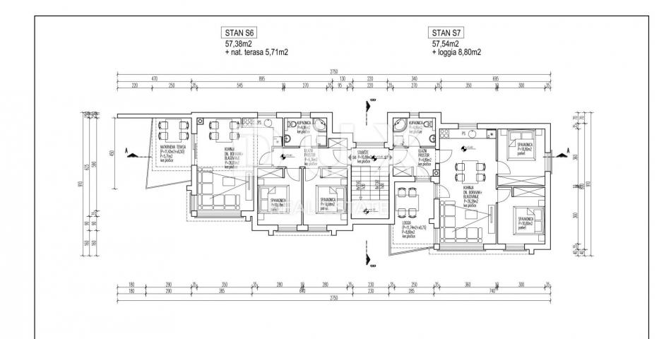 INSEL PAG, MANDRE Wohnung im Neubau 2 Schlafzimmer + Wohnzimmer mit Meerblick