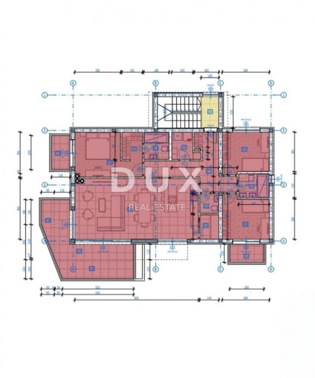 MATULJI, KASTAV, RUBEŠI- građevinsko zemljište 1900m2 s zgradom u izgradnji 600m2 sa 3 prostrana sta