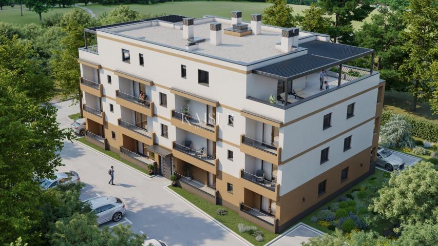 Istrien - Bereich Poreč, Wohnung 63m2 in einem neuen Gebäude mit Aufzug