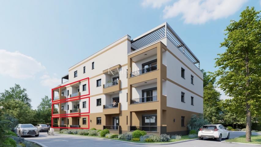 Istrien - Bereich Poreč, Wohnung 63m2 in einem neuen Gebäude mit Aufzug