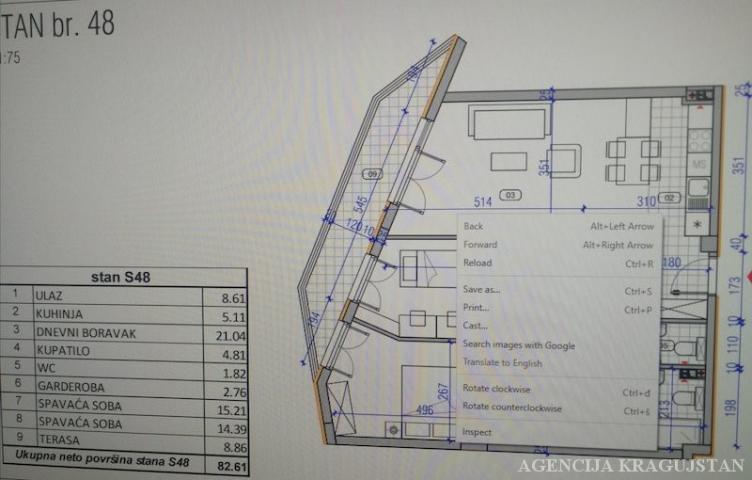 Prodaja, Stan, 82. 61m2 , Centar