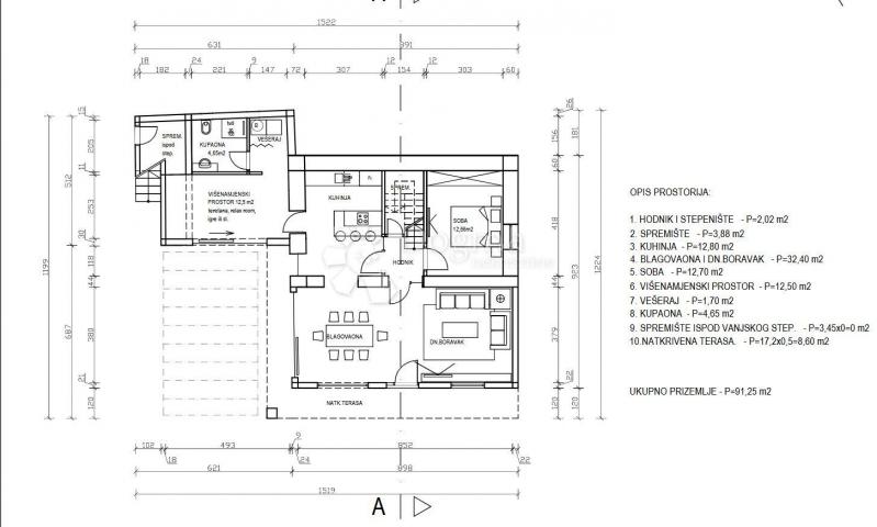 House Lopar, Rab, 127m2