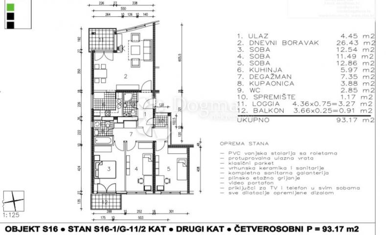 Wohnung Sesvetski Kraljevec, Sesvete, 93,17m2