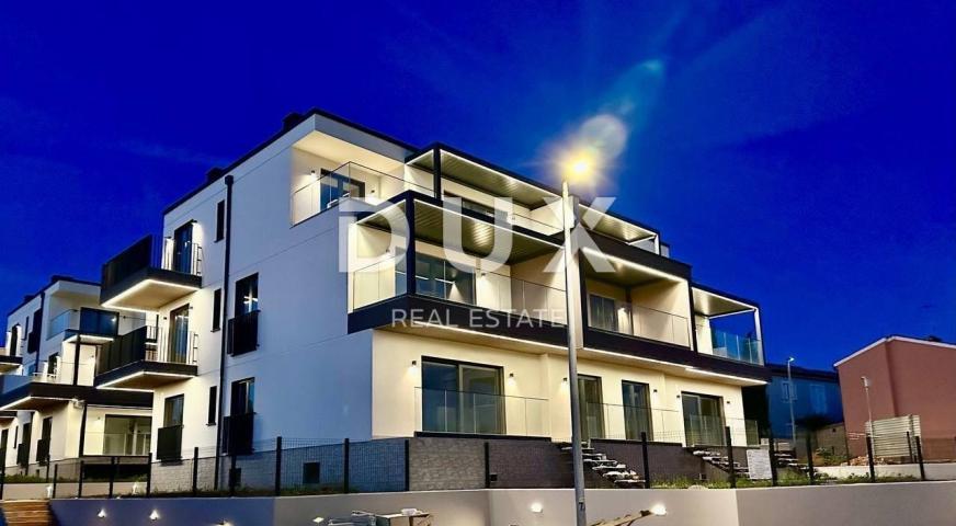 PULA, MEDULIN - larger apartment with a terrace overlooking the sea in a new building, 100m from the