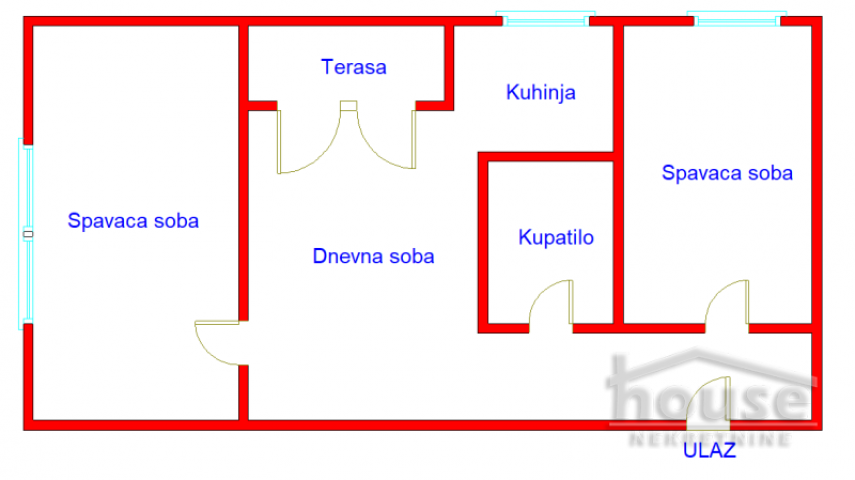 Stan NOVI SAD, DETELINARA, kv: 47, € 65000, ID: 1062697