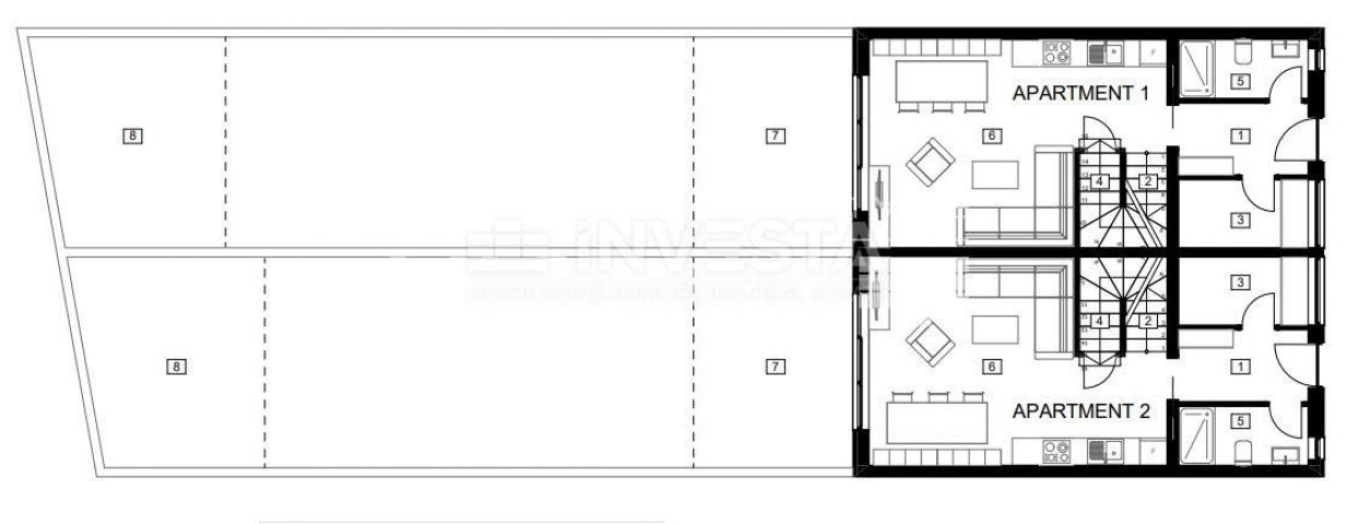 Bereich Poreč, Haus mit 2 mehrstöckigen Wohneinheiten, Neubau!